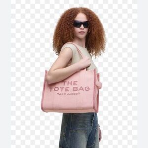 Fashion Marc Jacobs Pink Canvas 'The Tote Bag' Structured Tote